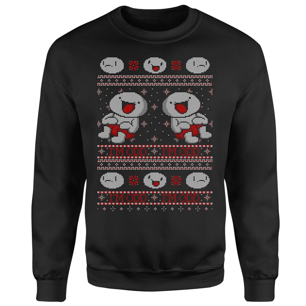 Odd1sOut Xmas Sweatshirt - Black - S - Zwart Afbeelding 1