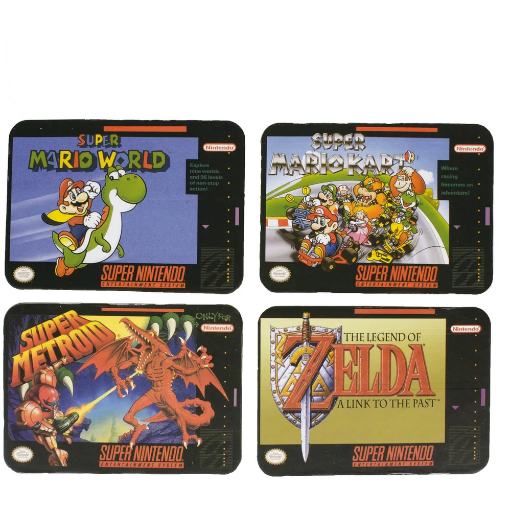 Super Nintendo Entertainment System Coasters (Set of 4) Afbeelding 1