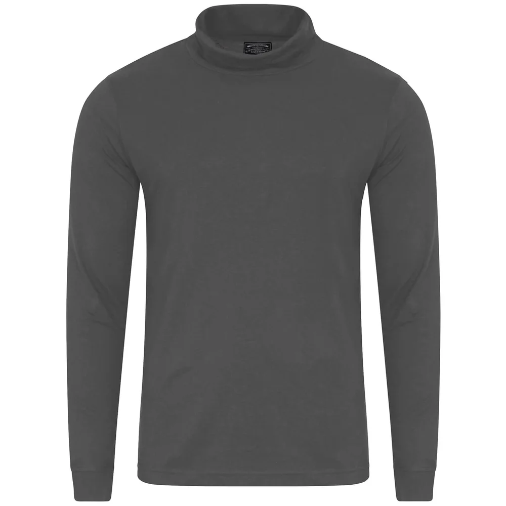 Kensington Eastside Men's Denbigh Roll Neck Long Sleeve Top - Asphalt Grey - M - Grijs Afbeelding 1