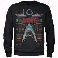 Jaws Kersttrui - Zwart - undefined undefined