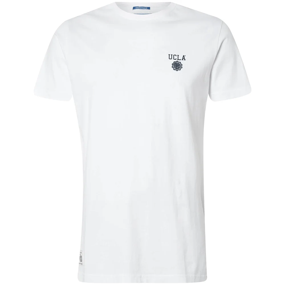 UCLA Men's Yuma Chest Logo T-Shirt - White - S - Wit Afbeelding 1