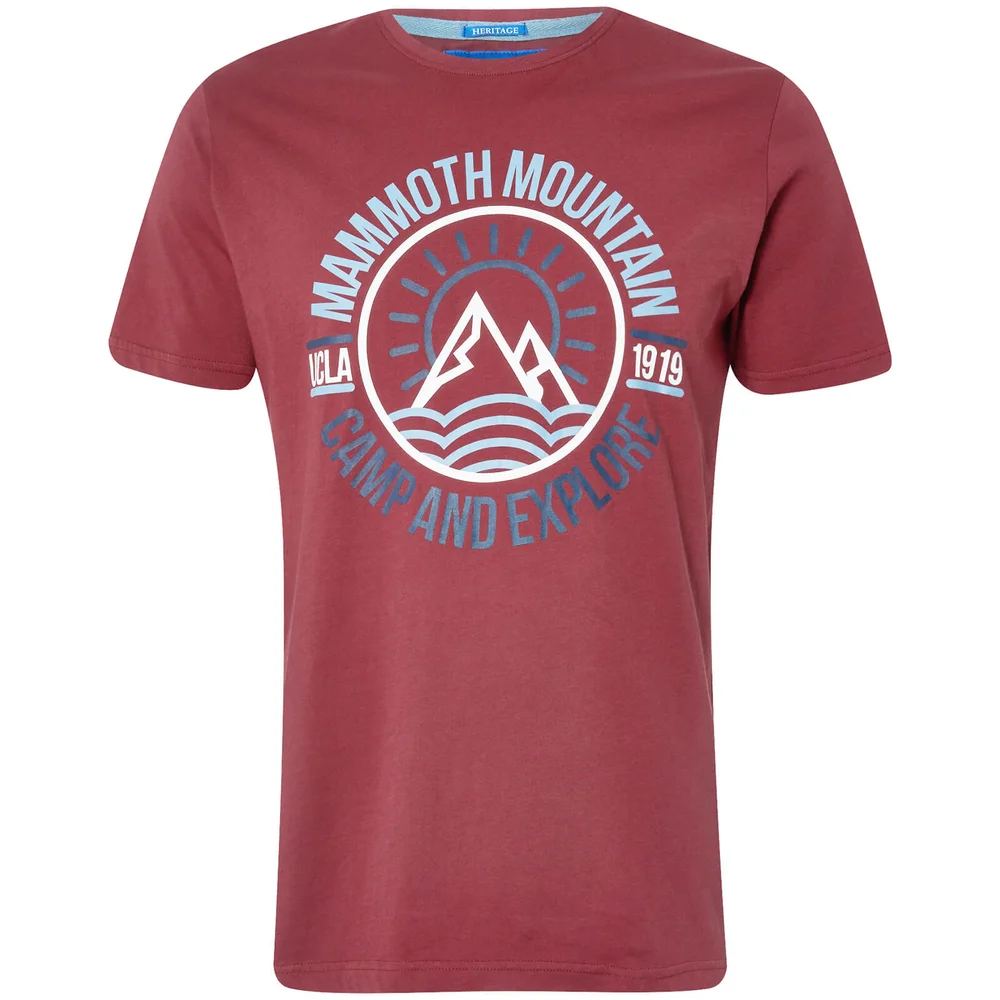 UCLA Men's Moiso Mountain T-Shirt - Ruby Wine - S - Burgundy Afbeelding 1