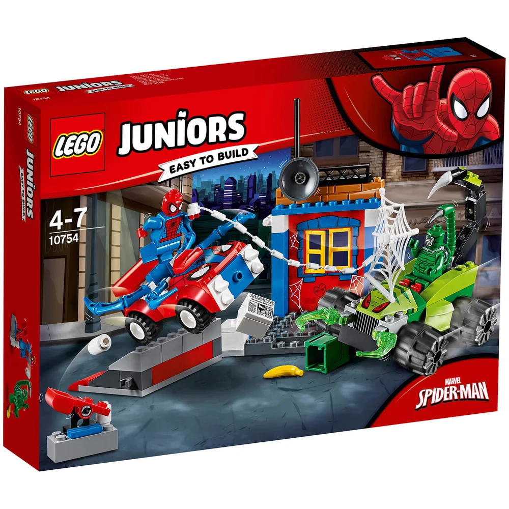 LEGO Juniors: Spider-Man vs. Scorpion straatduel (10754) Afbeelding 1