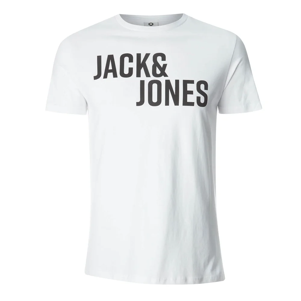 Jack & Jones Men's Core Cell T-Shirt - White - S - Wit Afbeelding 1