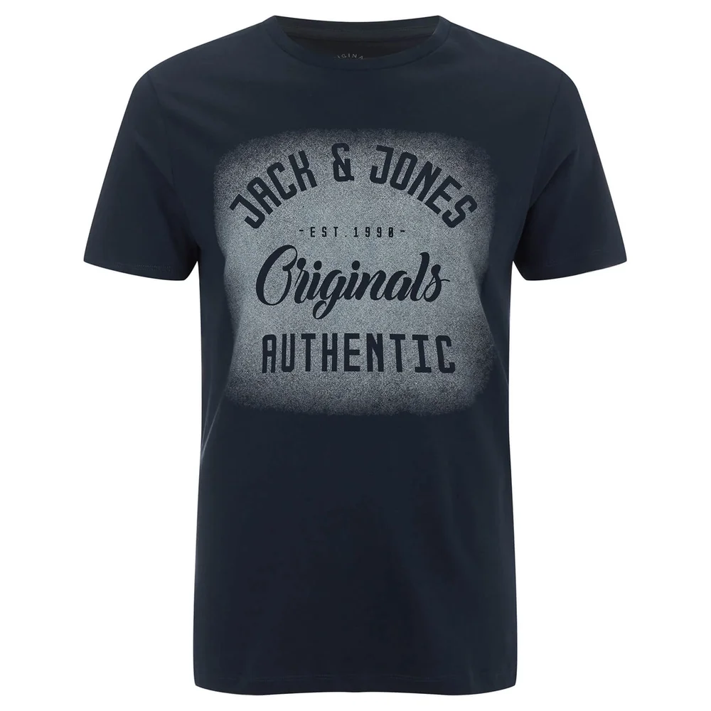 Jack & Jones Men's Originals Reji T-Shirt - Total Eclipse - S - Navy blauw Afbeelding 1