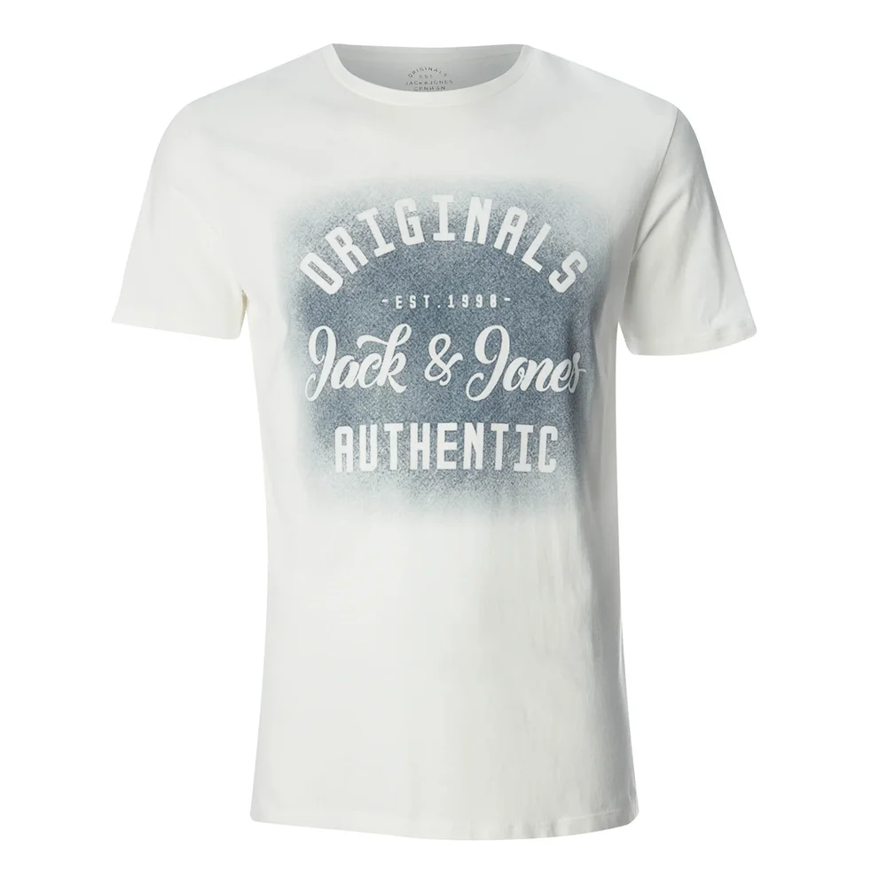 Jack & Jones Men's Originals Reji T-Shirt - Cloud Dancer - S - Wit Afbeelding 1