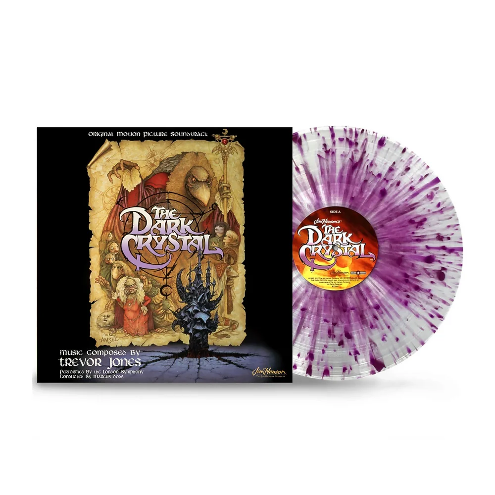 Dark Crystal Vinyl Soundtrack (Transparent with Purple Splatter variant) LP - Zavvi Exclusive Afbeelding 1