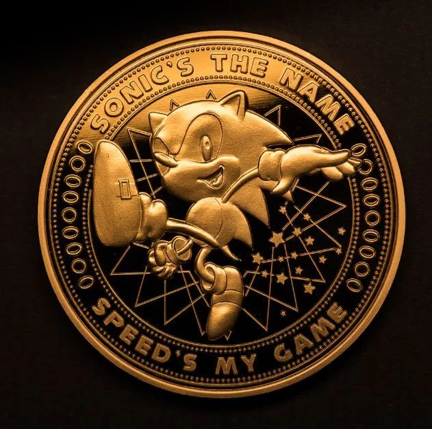 Sonic the Hedgehog Verzamelmunt #1: Gouden Variant - Zavvi Exclusive Limited Edition Afbeelding 1