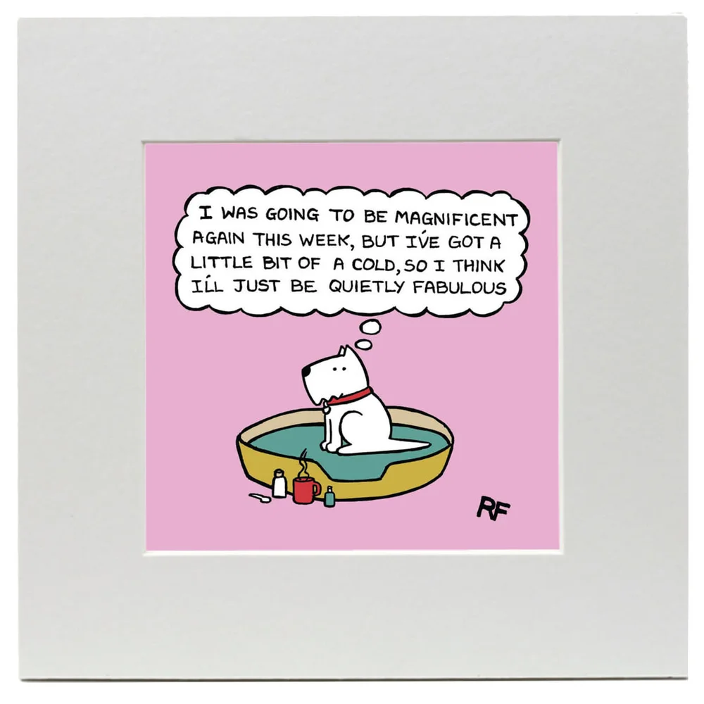 Off the Leash Quietly Fabulous Art Print Afbeelding 1