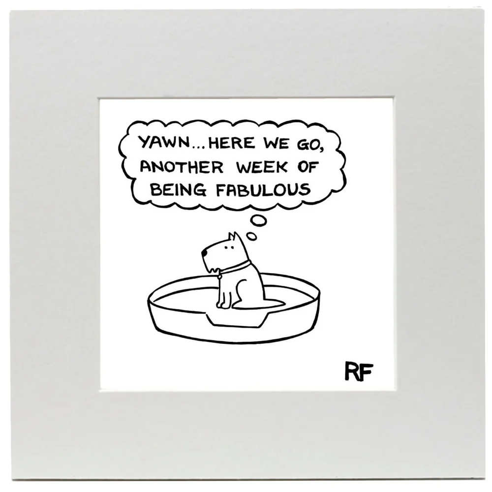 Off the Leash Being Fabulous Art Print Afbeelding 1