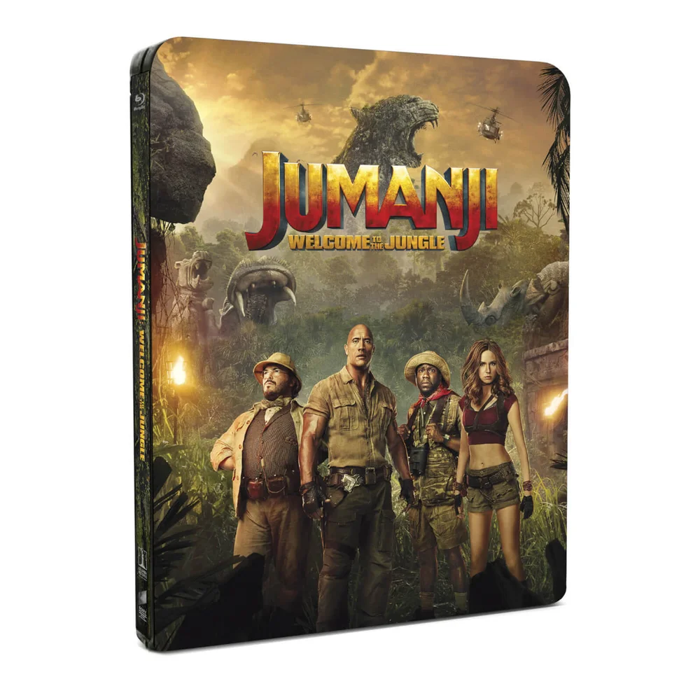 Jumanji: Welcome To The Jungle - 4K Ultra HD (Includes 2D Version) - Zavvi Exclusive Limited Edition Steelbook Afbeelding 1