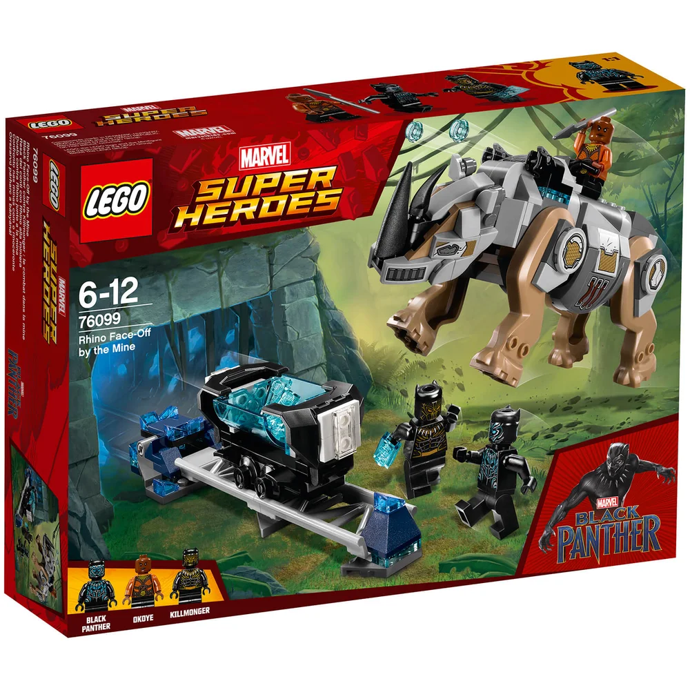 LEGO Superheroes: Black Panther Neushoornstrijd bij de mijn (76099) Afbeelding 1
