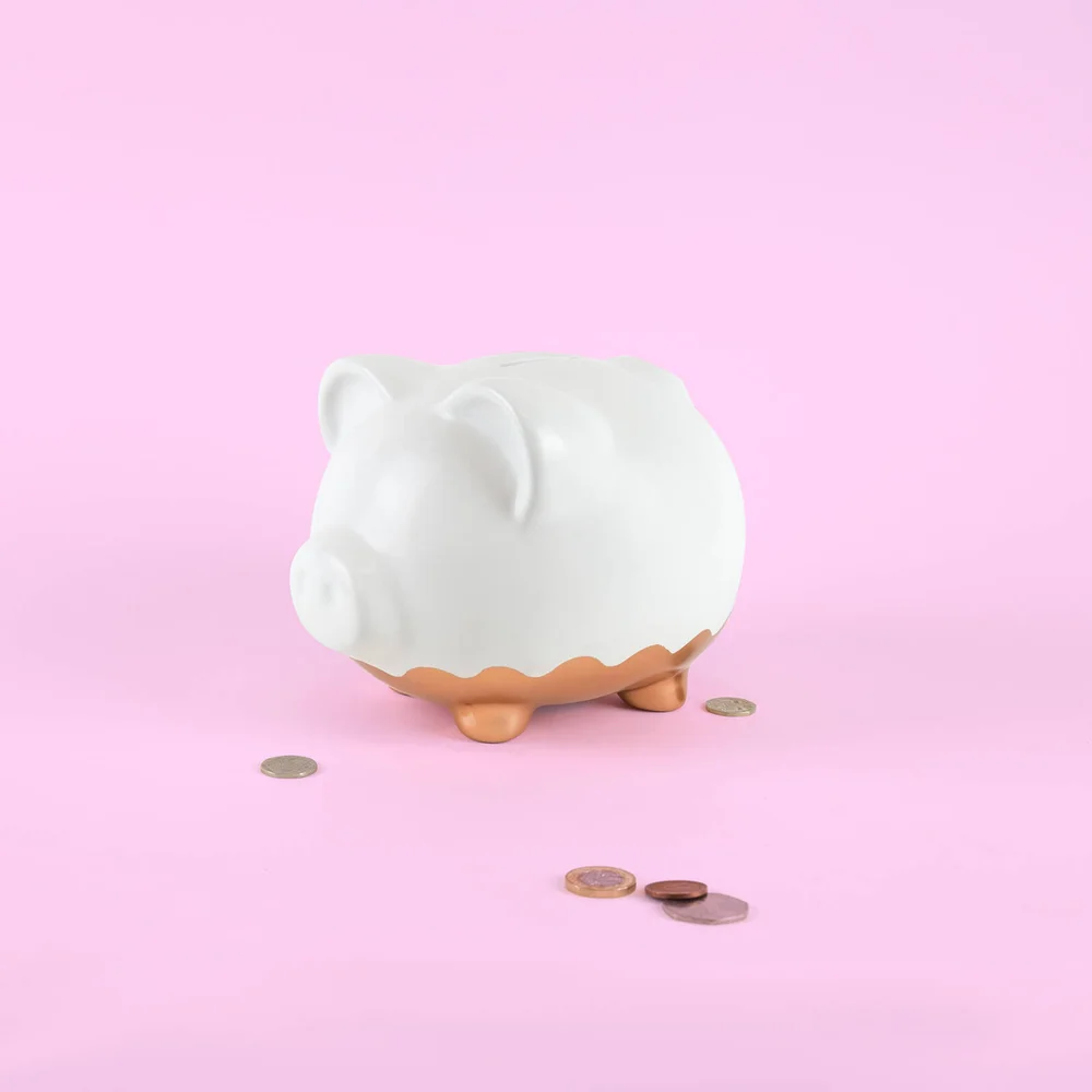 XL Rose Gold Piggy Bank Afbeelding 1