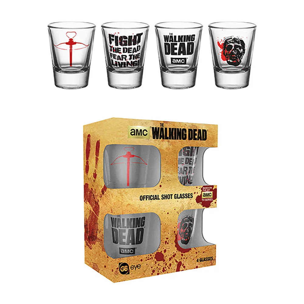 The Walking Dead Symbols Shot Glasses Afbeelding 1