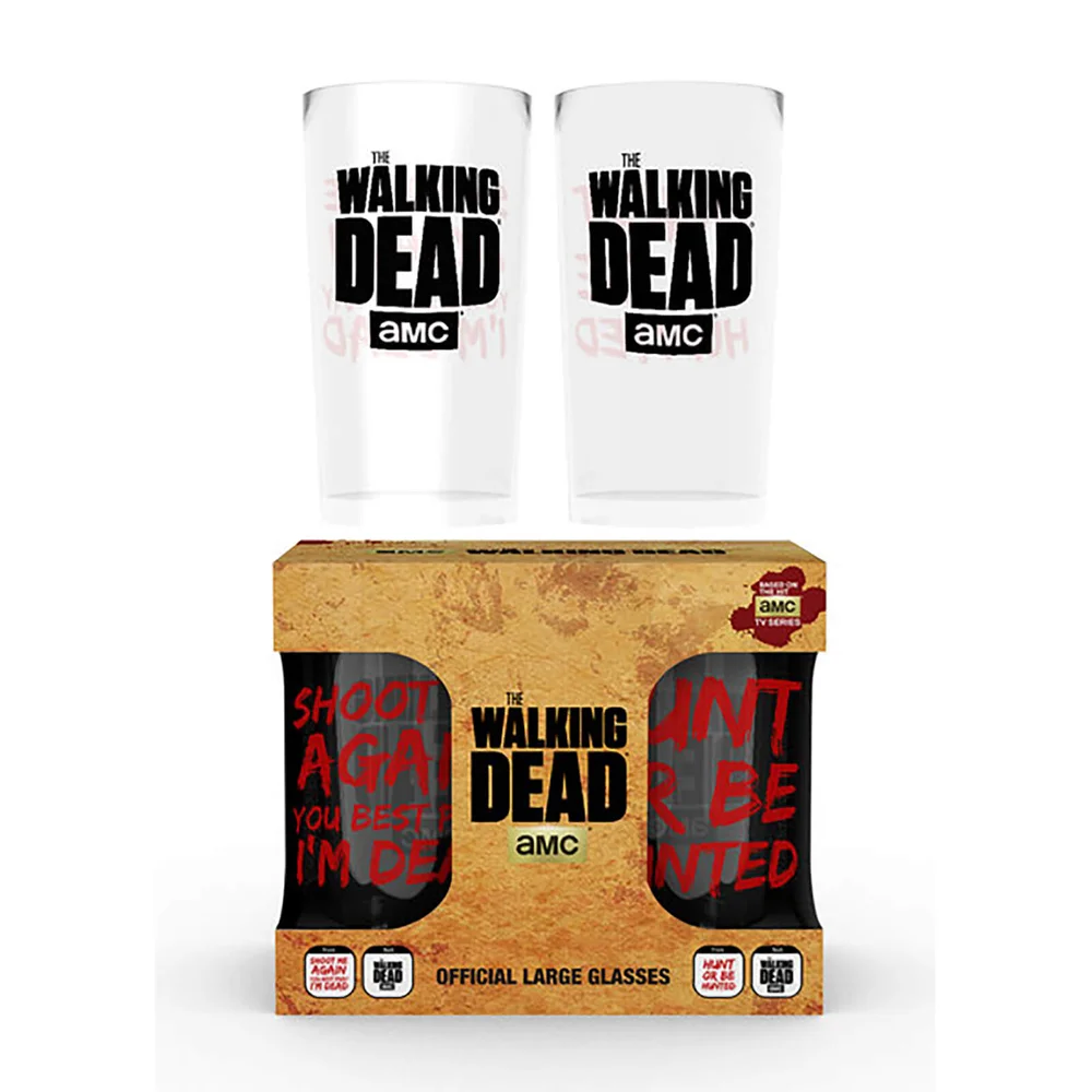 The Walking Dead Type Large Glasses Twin Pack Afbeelding 1
