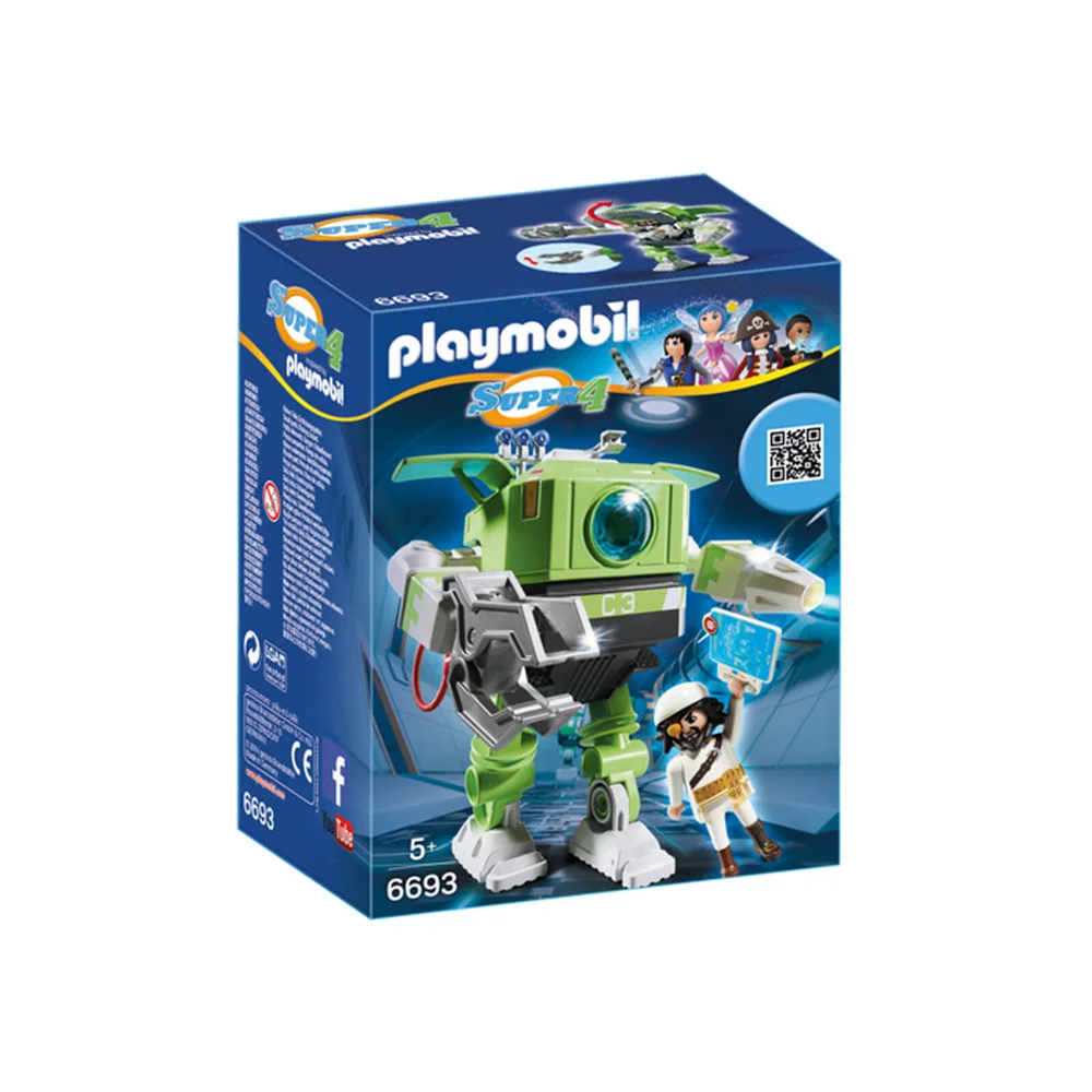 Playmobil Super 4 Cleano Robot (6693) Afbeelding 1