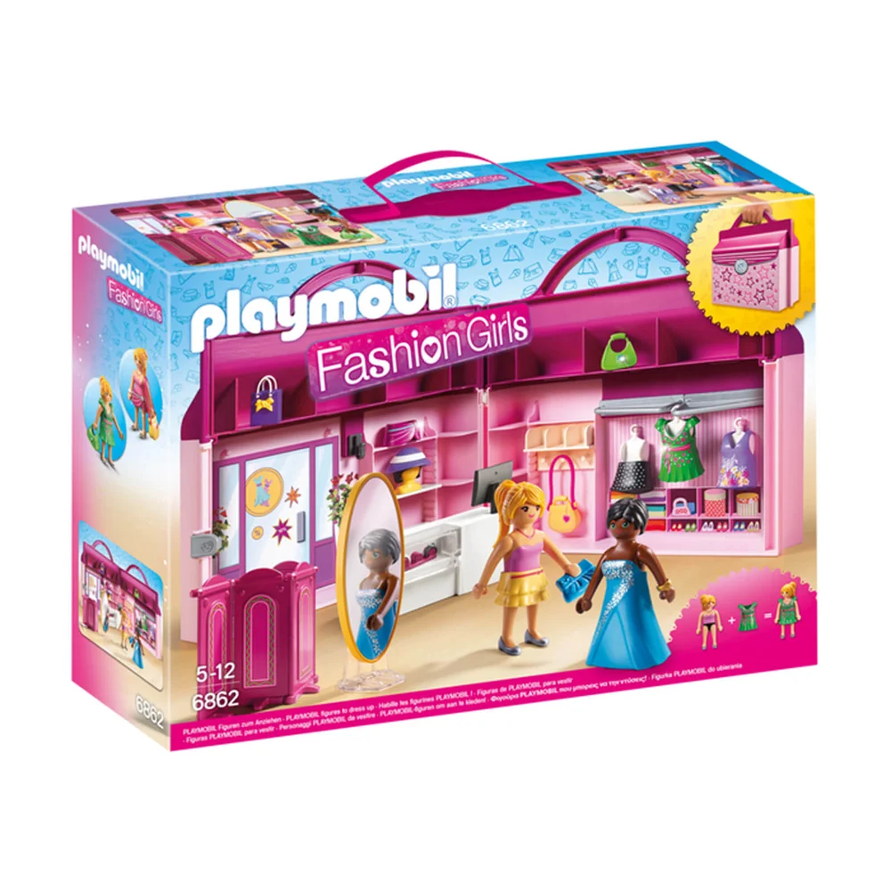 Playmobil Fashion Girls Take Along Fashion Boutique with Changeable Clothing (6862) Afbeelding 1