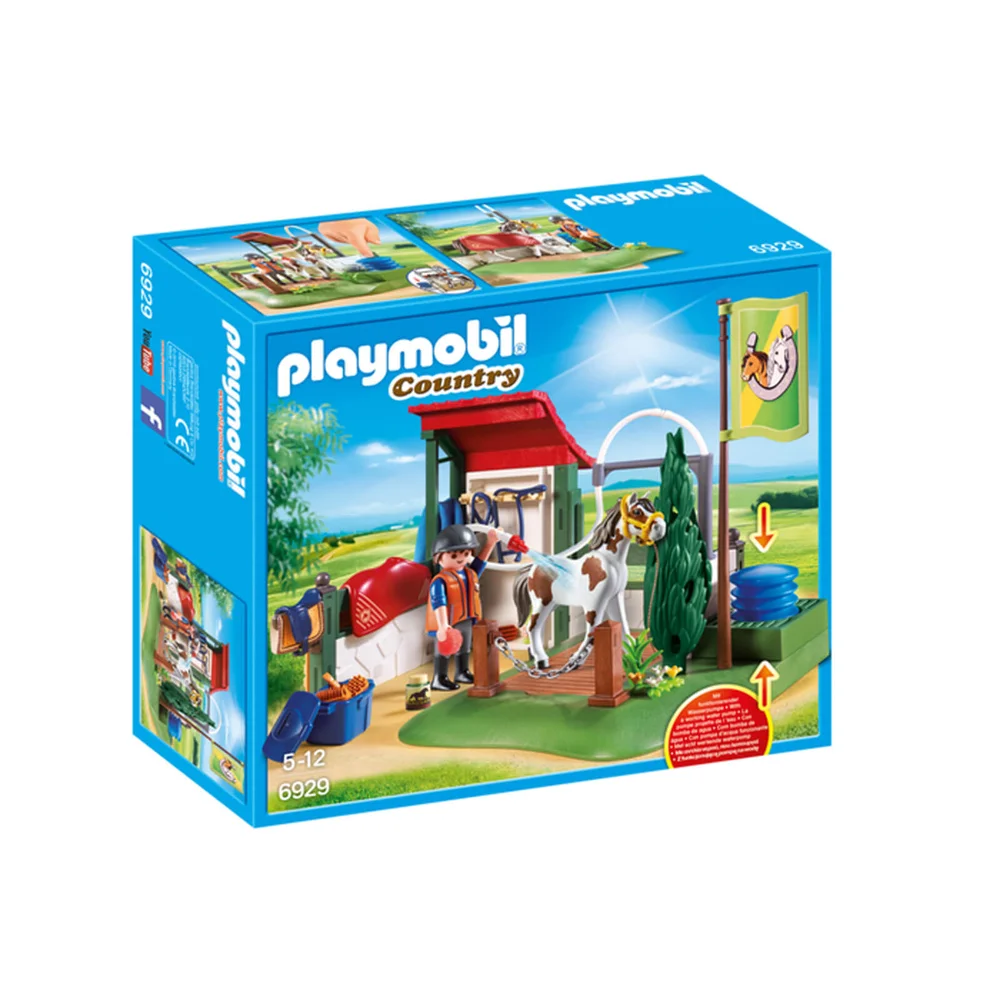 Playmobil Country Horse Grooming Station with Functional Water Pump (6929) Afbeelding 1