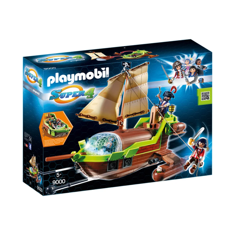 Playmobil Super 4 Floating Pirate Chameleon with Ruby (9000) Afbeelding 1