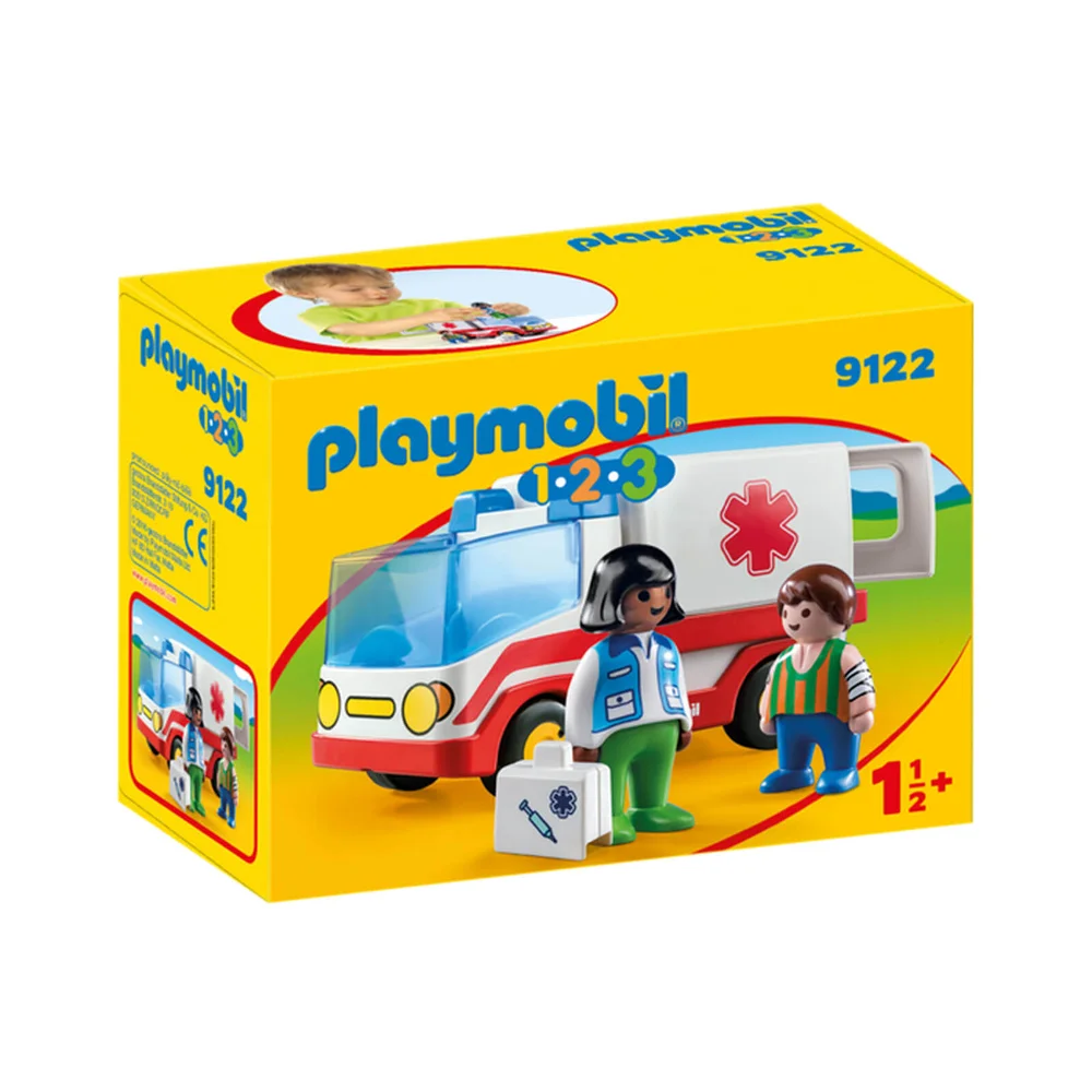 Playmobil 1.2.3 Rescue Ambulance (9122) Afbeelding 1
