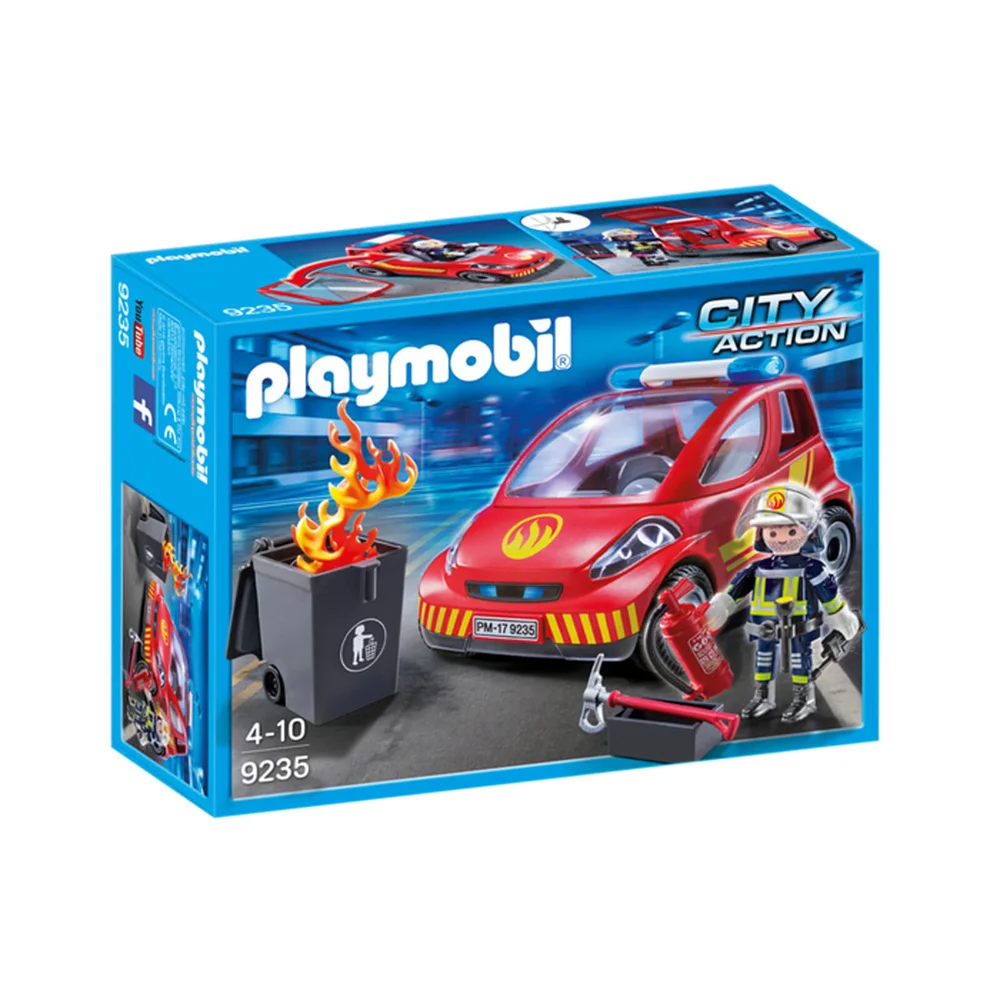 Playmobil City Action Firefighter with Car (9235) Afbeelding 1
