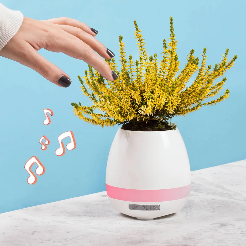Plant Pot Speaker - White Afbeelding 1