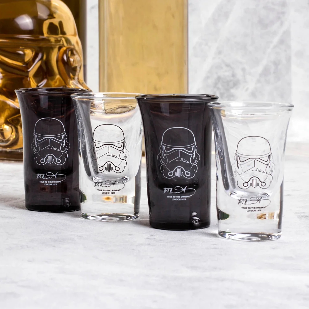 Original Stormtrooper Shot Glass Set - Clear/Black (Set of 4) Afbeelding 1