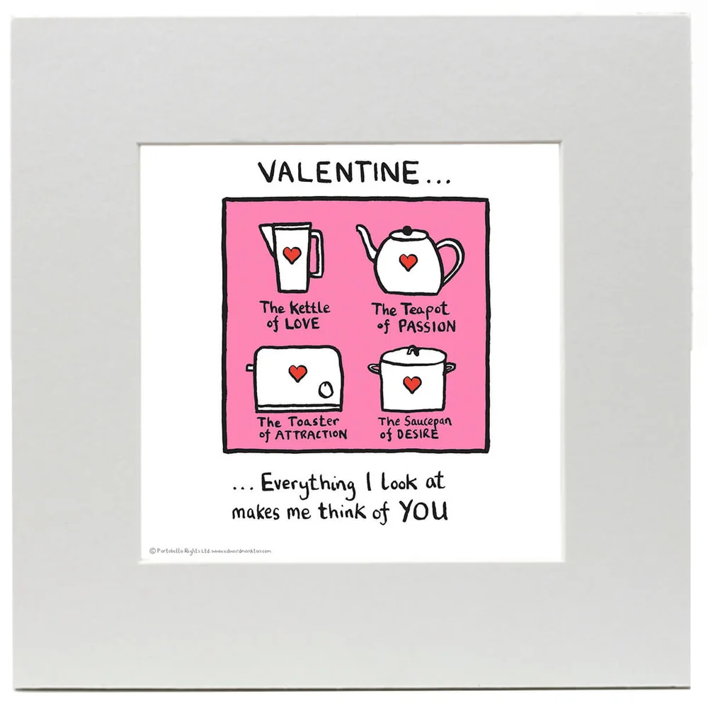 Edward Monkton Think of You Print Afbeelding 1