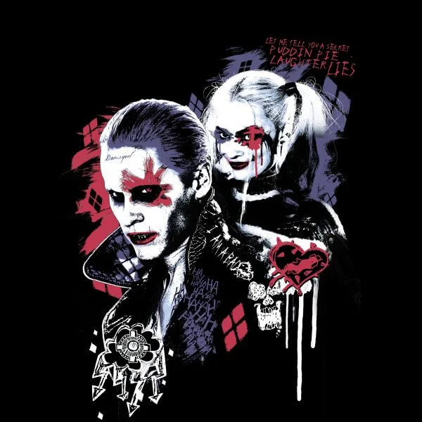 DC Comics Suicide Squad Harleys Puddin Dames T-shirt - Zwart