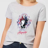 DC Comics Suicide Squad Daddy's Lil Monster Dames T-shirt - Grijs