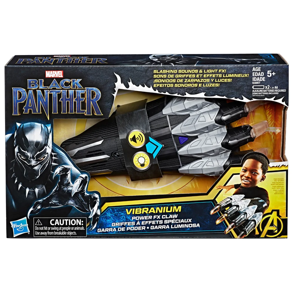 Hasbro Marvel Black Panther Vibranium Power FX Claw with Sounds Afbeelding 1