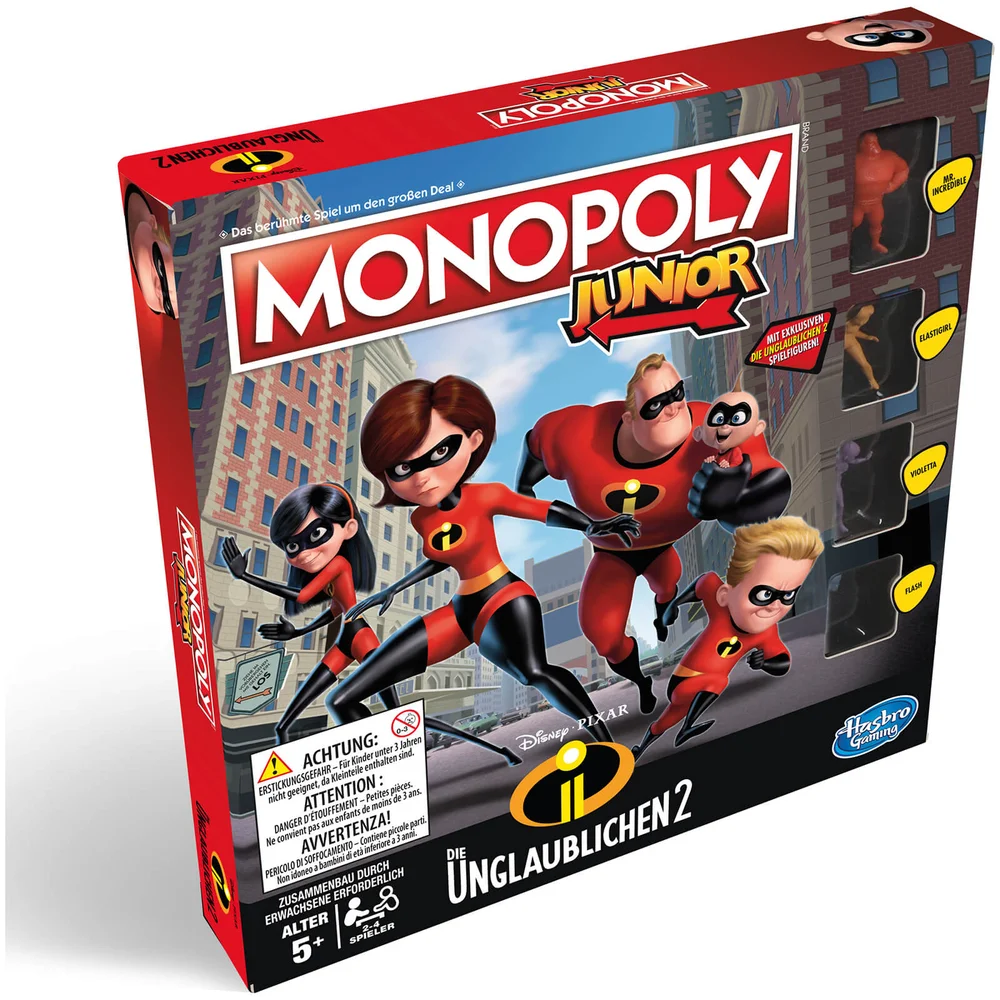 Hasbro Gaming The Incredibles Monopoly - Junior Afbeelding 1