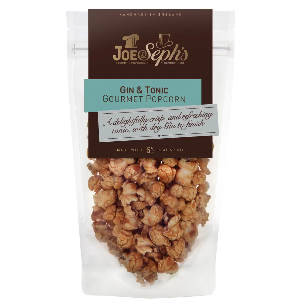Joe & Seph's Gin and Tonic Popcorn - 110g Afbeelding 1