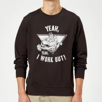 DC Comics Superman I Work Out Trui - Zwart