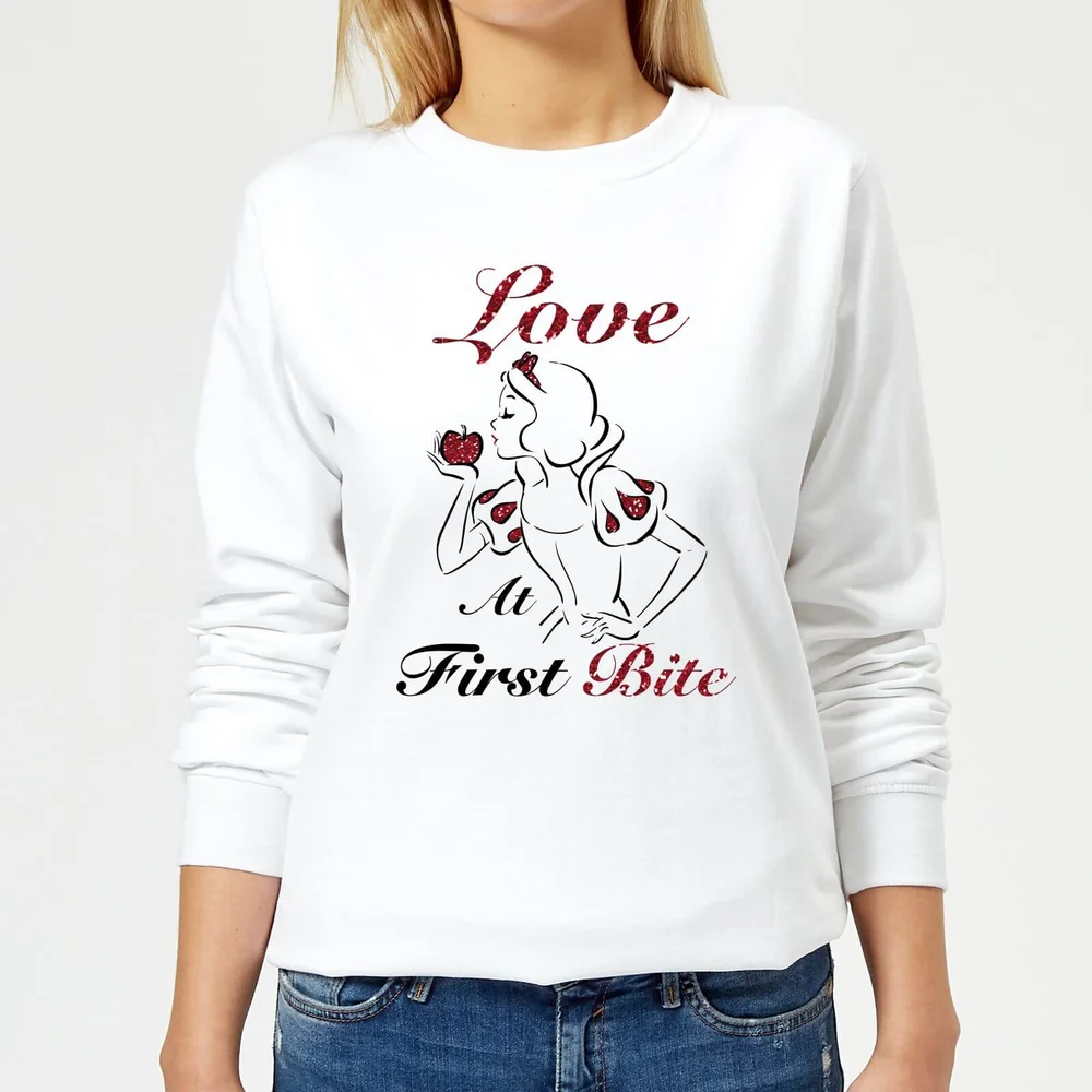 Disney Sneeuwwitje Love At First Bite Dames trui - Wit - S Afbeelding 1
