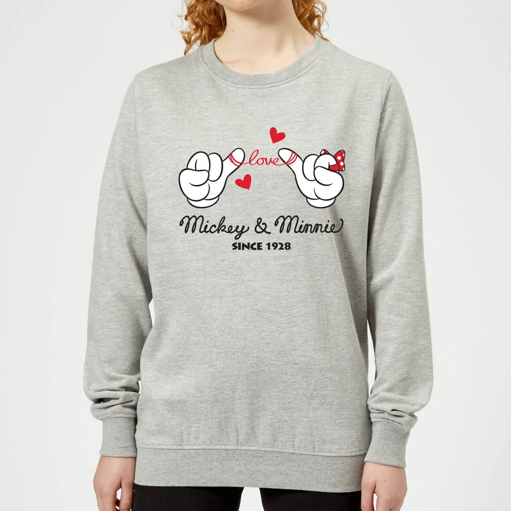Disney Mickey Mouse Love Hands Dames trui - Grijs - 3XL Afbeelding 1