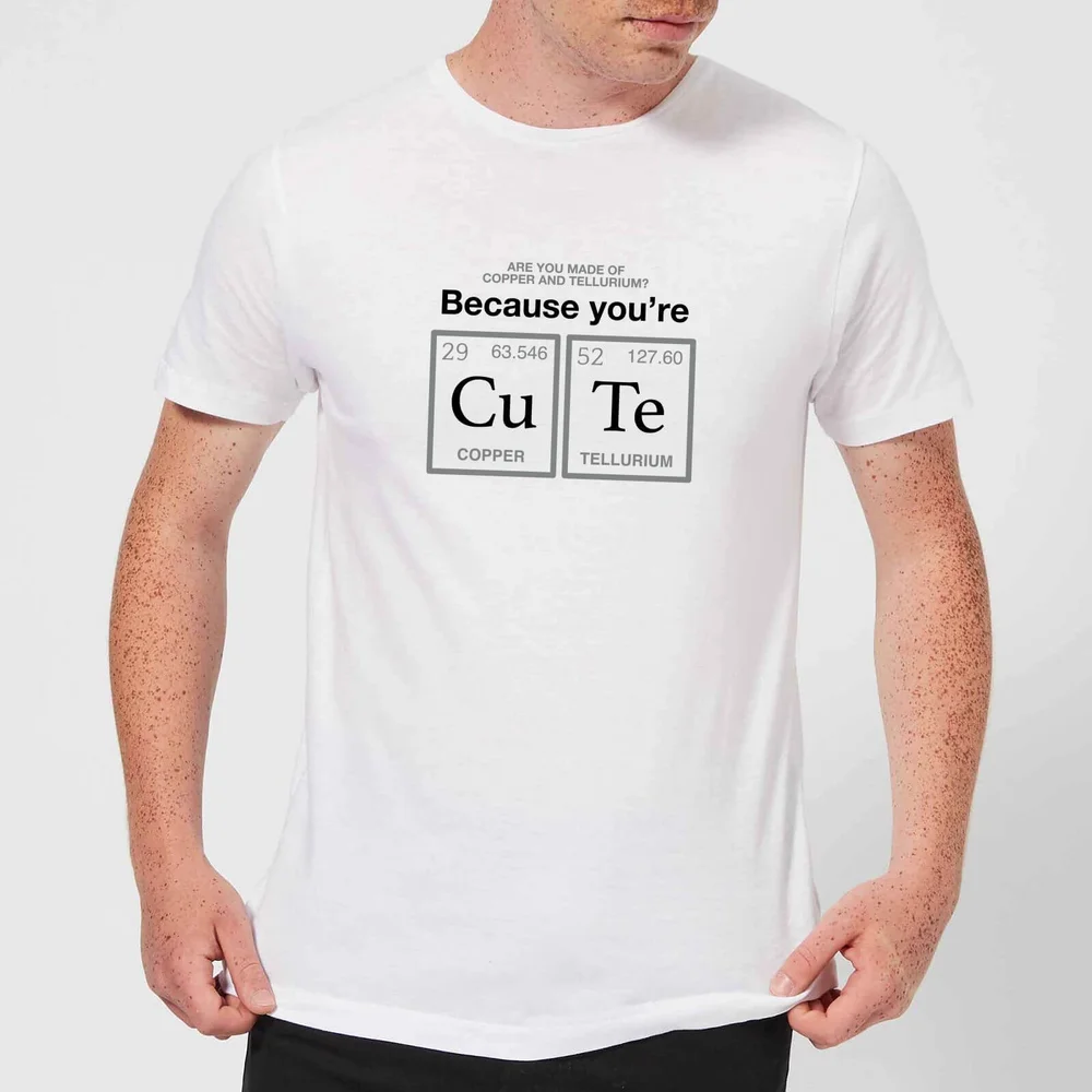 You're Cu Te T-shirt - Wit - S - Wit Afbeelding 1