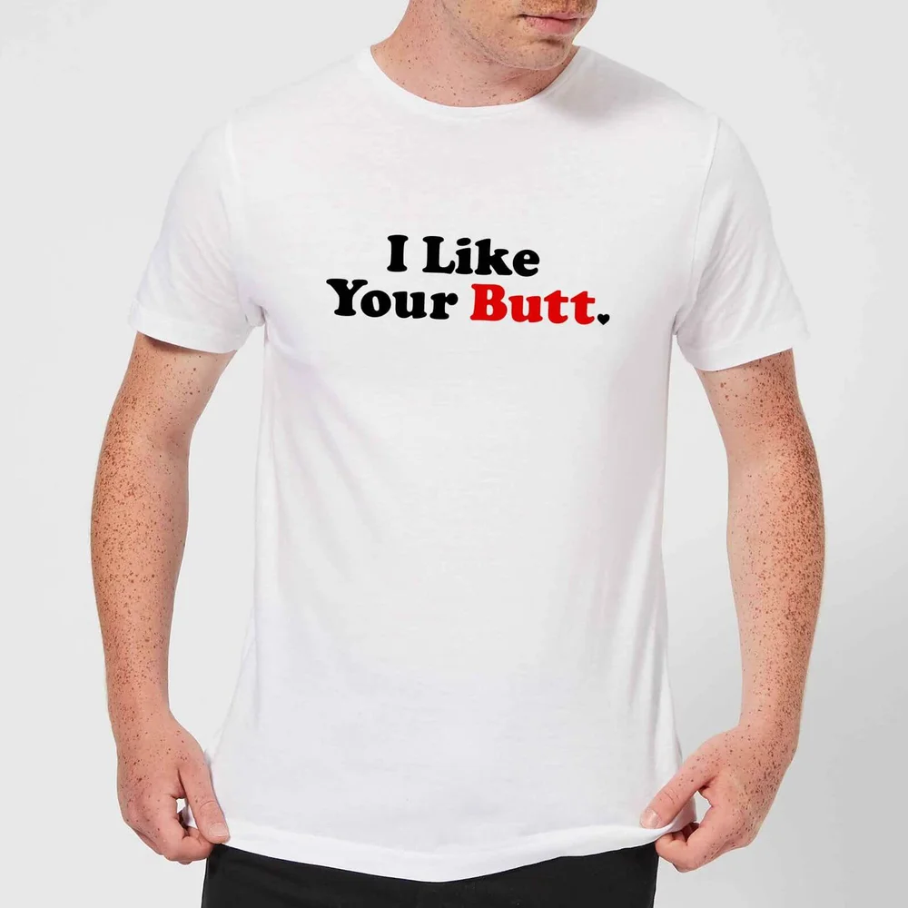 I Like Your Butt T-shirt - Wit - S - Wit Afbeelding 1