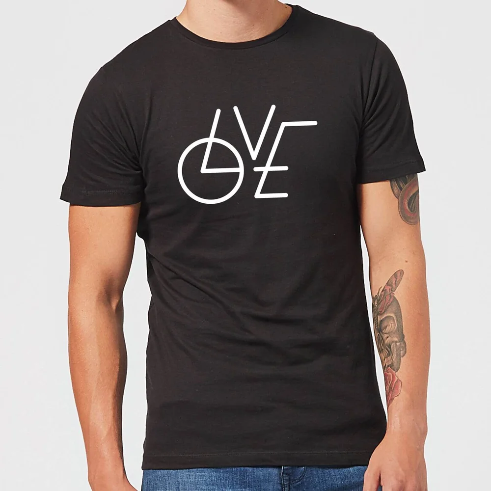 LOVE Modern T-shirt - Zwart - S - Zwart Afbeelding 1