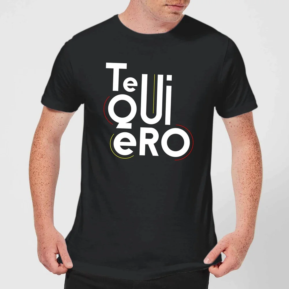 Te Quiero T-shirt - Zwart - S - Zwart Afbeelding 1