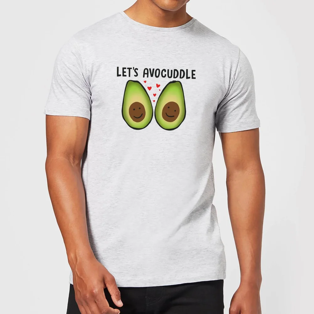 Lets Avocuddle T-shirt - Grijs - S - Grijs Afbeelding 1
