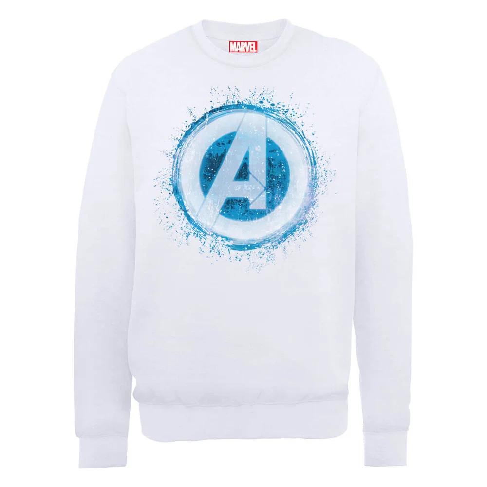 Marvel Avengers Assemble Glowing Logo Trui - Wit - S Afbeelding 1