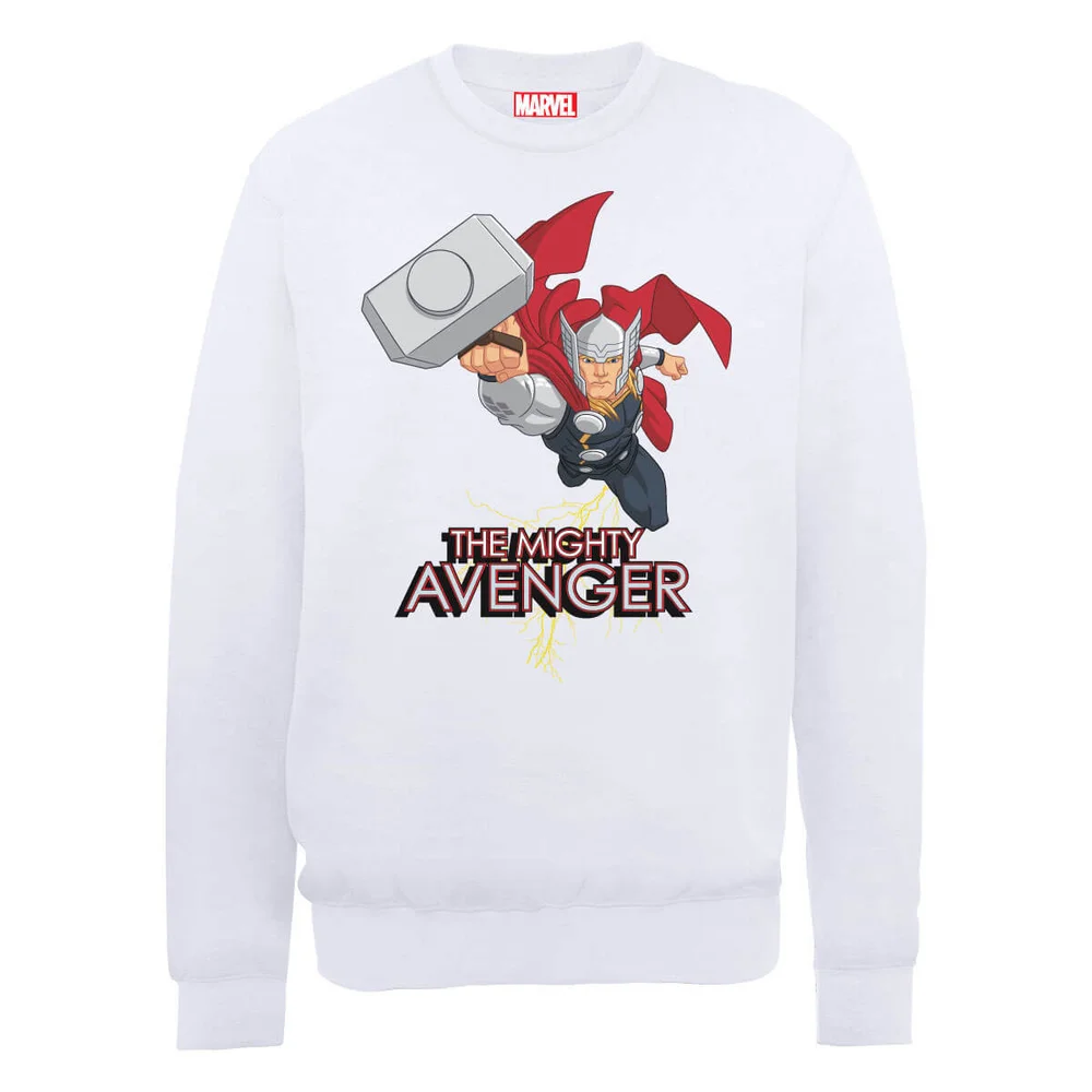 Marvel Avengers Assemble The Might Avenger Thor Trui - Wit - S - Wit Afbeelding 1