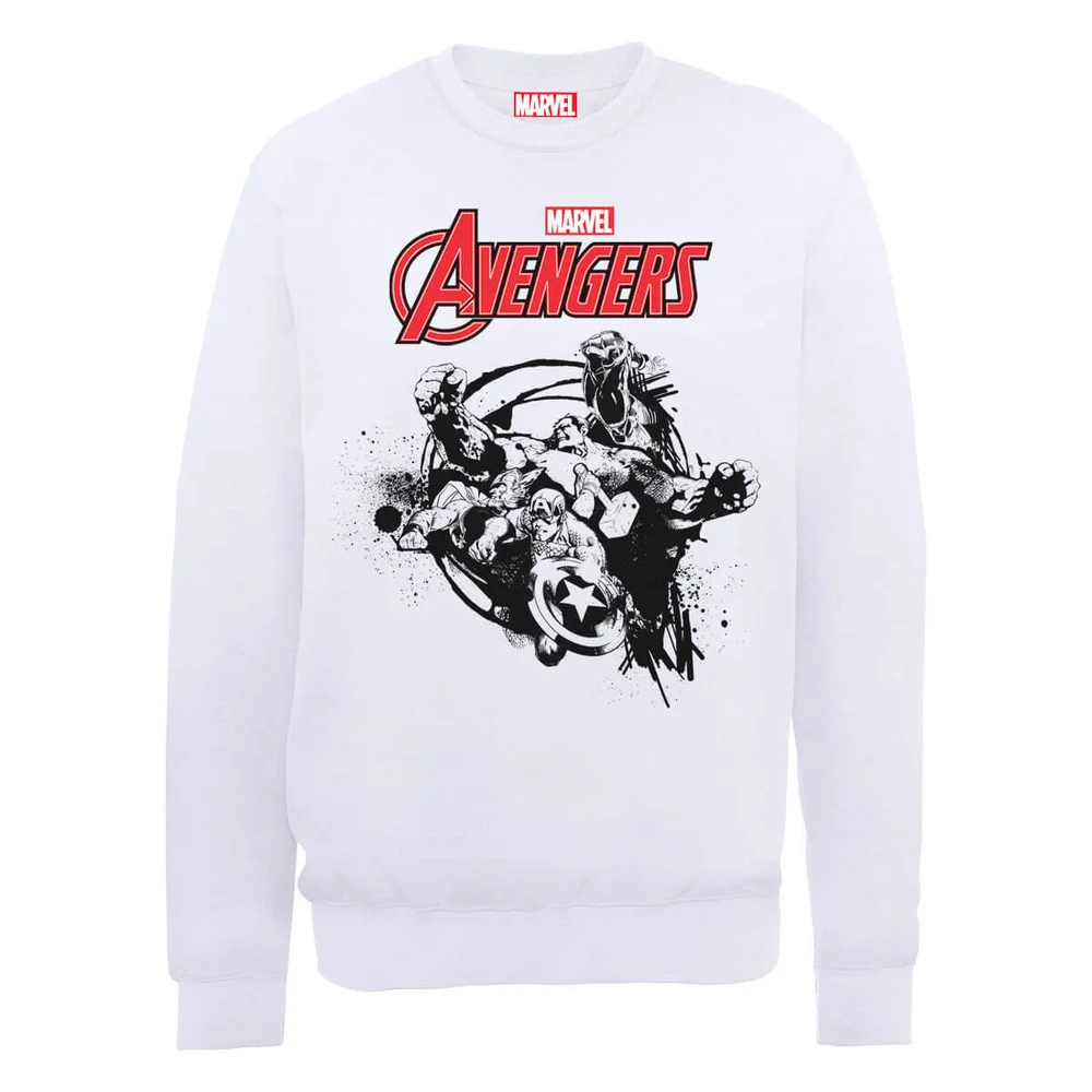 Marvel Avengers Assemble Team Trui - Wit - S - Wit Afbeelding 1