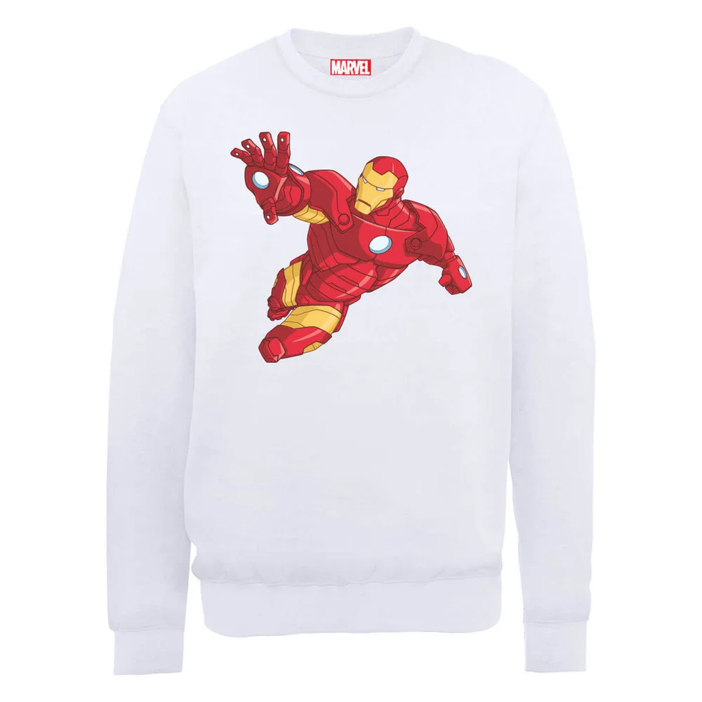 Marvel Avengers Assemble Iron Man Trui - Wit - S - Wit Afbeelding 1