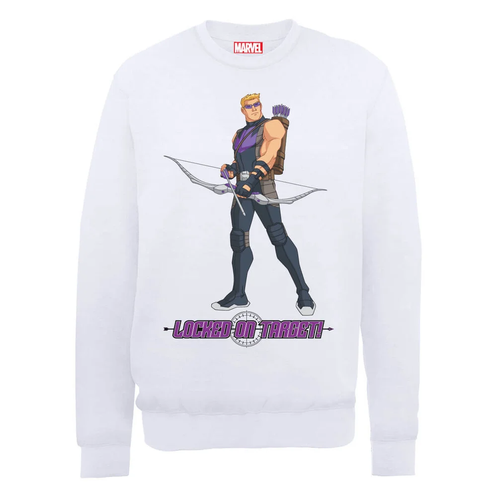 Marvel Avengers Assemble Hawkeye Trui - Wit - S - Wit Afbeelding 1