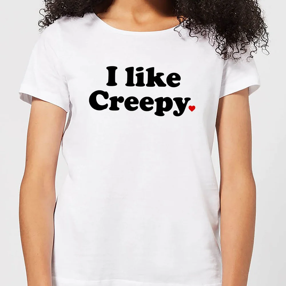 I Like Creepy Dames T-shirt - Wit - S - Wit Afbeelding 1