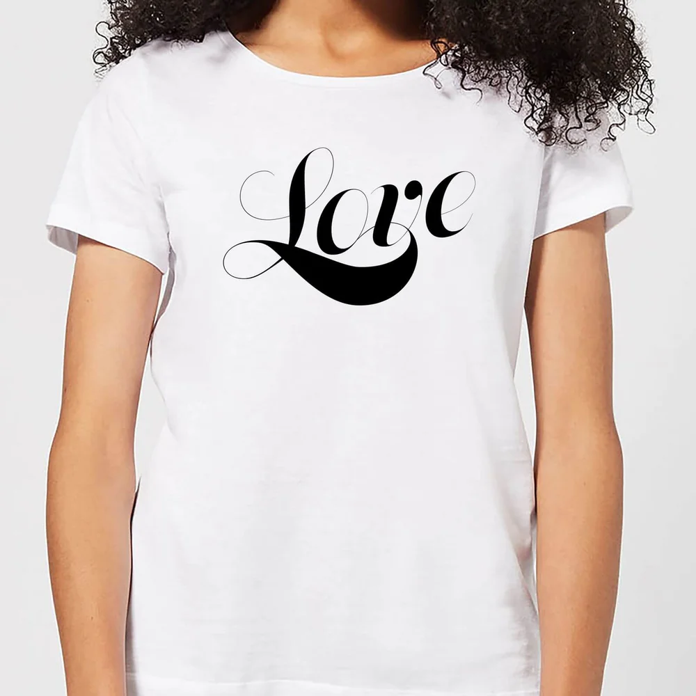 Love Dames T-shirt - Wit - S - Wit Afbeelding 1