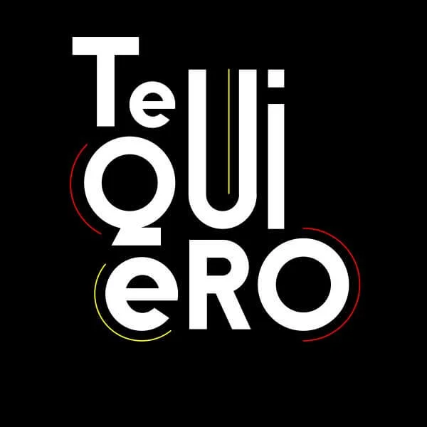 Te Quiero Dames T-shirt - Zwart
