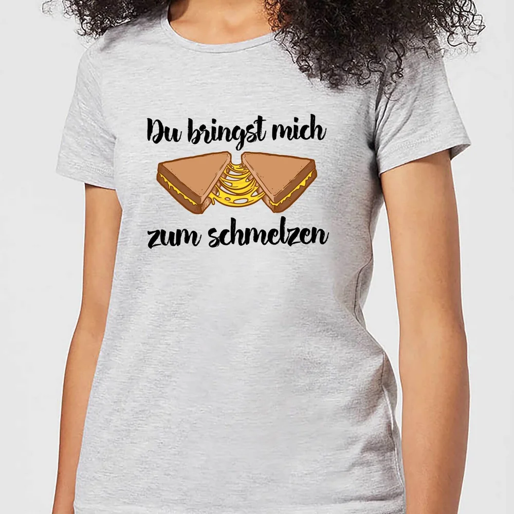 Zum Schmelzen Dames T-shirt - Grijs - S - Grijs Afbeelding 1